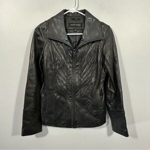 Anne Klein Women's Dark Leather Jacket